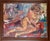 Vilnis Eglītis, Seated Woman, 1986, Oil on Canvas, in Good conditions. Designed 1980 to 1989 This piece has an attribution...