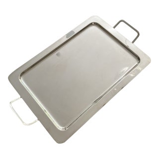 Midcentury Silver Tray For Sale