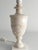 Neoclassical White Florentine Alabaster Table Lamp with Leaf Relief, Italy For Sale - Image 15 of 18