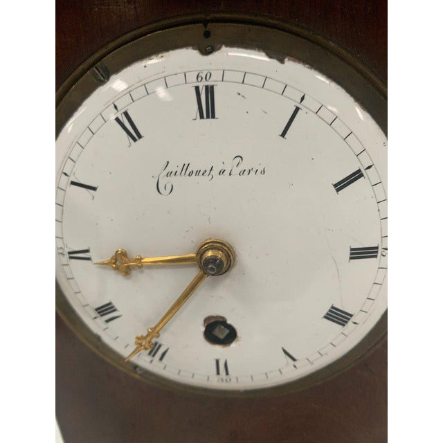 Mahogany Clock with Wire Movement, 19th Century For Sale - Image 4 of 15