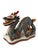 Vintage Gump's Chinese Porcelain Dragon Figurine With Gold Accents For Sale - Image 9 of 9