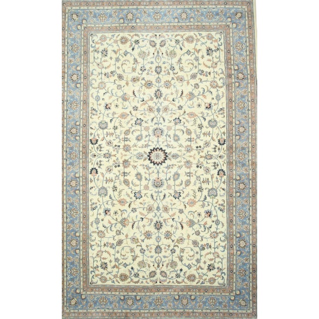 Traditional Radiant Oriental Multicolor Hand-Knotted Wool Rug Carpet From India With Allover For Sale - Image 3 of 4