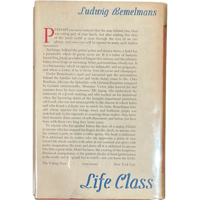 Life Class Ludwig Bemelmans 1938 First Edition Hardcover Book For Sale - Image 12 of 13