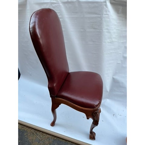 Carved Wood Side Chair For Sale - Image 6 of 11