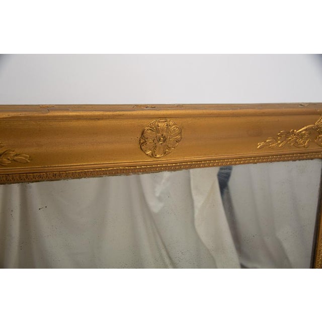 19th Century Golden Parquet Mirror For Sale - Image 5 of 8