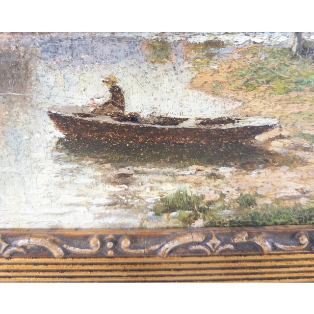 Early 20th Century American School Oil Landscape Painting For Sale - Image 5 of 10