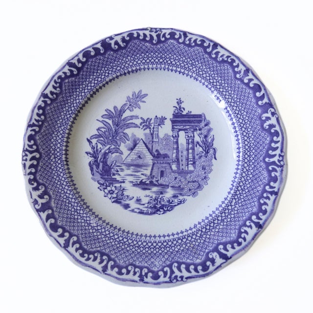 Ceramic Antique Dinner Plates from Rörstrand, Set of 4 For Sale - Image 7 of 7