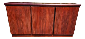 Stunning Vintage Skovby Mid-Century Modern Rosewood Credenza | Danish Modern 3-Door Buffet | Sleek Storage Cabinet