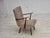 1960s, Danish armchair. Beige furniture wool, beech wood legs. Wear consistent with age and use. Original good condition:...