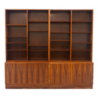 Large Danish Modern Rosewood Bookcase by Carlo Jensen for Hundevad, 1960s For Sale