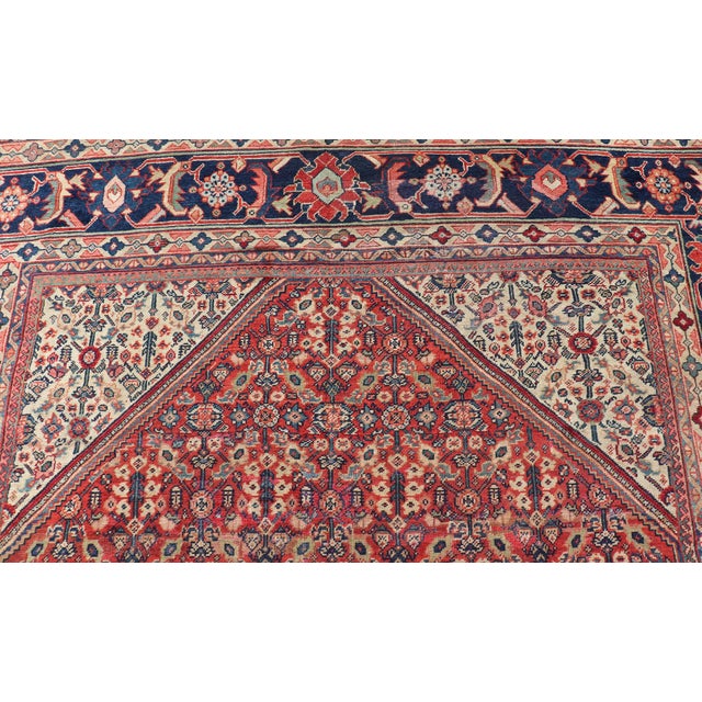 Antique Persian Sultanabad Large Gallery Rug With Sub-Geometric Motifs For Sale - Image 10 of 16