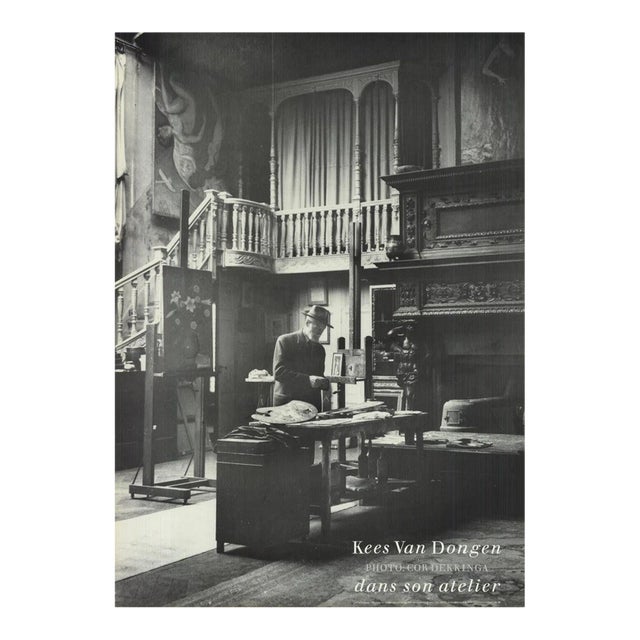 1989 Kees van Dongen 'Dans Son Atelier' Black & White Italy Offset Photography Lithograph For Sale