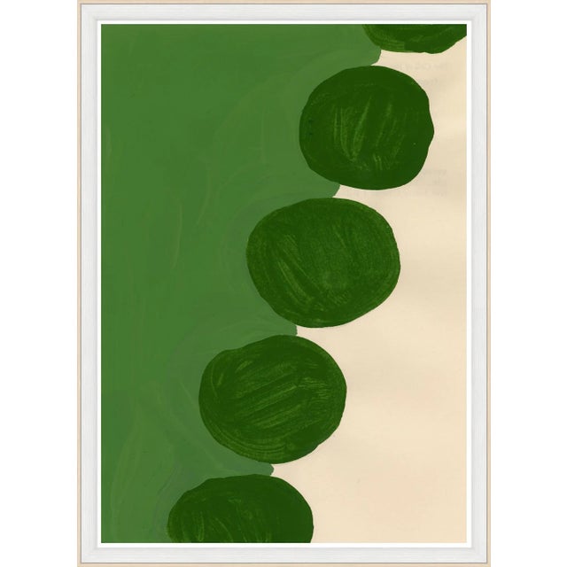 Contemporary Boxwood Canvas - Hand Embellished Framed Art For Sale - Image 3 of 3