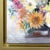 Flowers & Pottery - Framed Colorful Still Life Mixed Media Art on Canvas Original Artwork by Kellie Newsome For Sale - Image 4 of 9