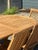 Teak Extendable Garden Table in Oval and Folding Chairs, Set of 7 For Sale - Image 9 of 11