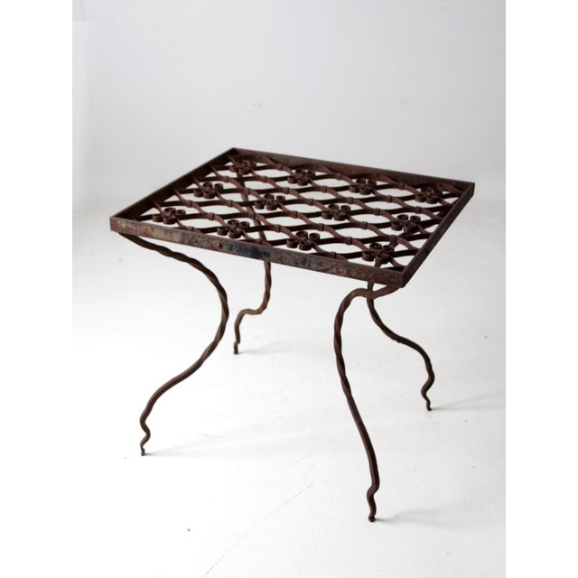 Antique Wrought Iron Table For Sale - Image 6 of 12