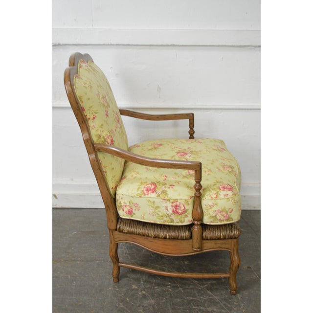 Calico Corners French Country Bergere Lounge Chair w/ Ottoman Chairish