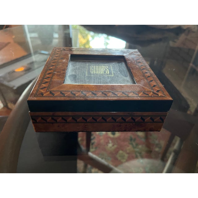 Italian Gumps Department Store Italian Marquetry Photo Jewelry Box - Rare For Sale - Image 3 of 7