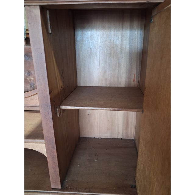 Brown Antique French Walnut Bonheur Du Jour Writing Desk, Hidden Compartment For Sale - Image 8 of 8