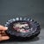 Vintage Chinese Zitan Wood Scalloped Tea Tray With Mother of Pearl Fu Lion & Ball Inlay For Sale - Image 4 of 10