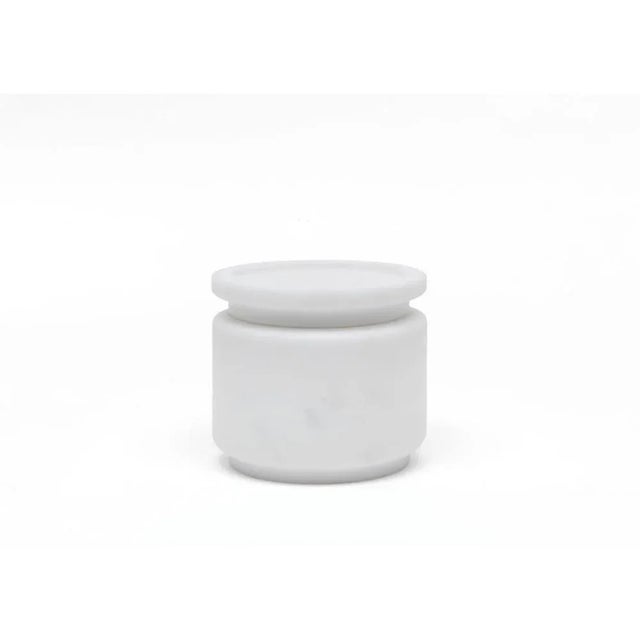 Pyxis Pots in White by Ivan Colominas, Set of 3 For Sale - Image 6 of 8