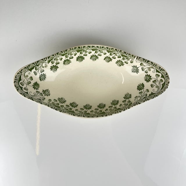 Vintage Clover Model Dish by Ravier Badonviller, 1920s For Sale - Image 10 of 10