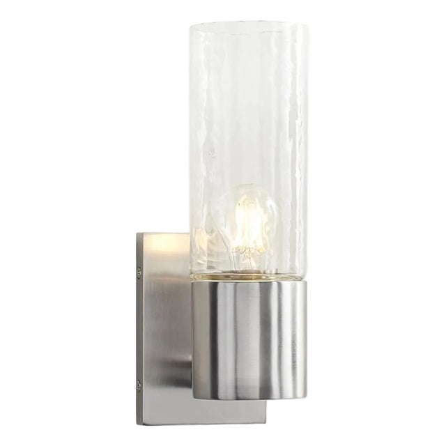 Pottery Barn Chrome "Frances" Bathroom Sconce , Single Tube in Unopened Box. For Sale