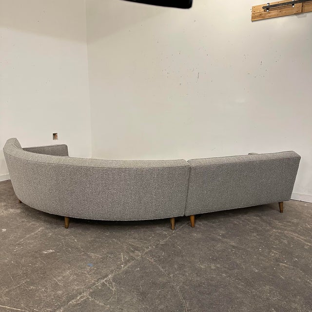 Reupholstered 3-Piece Edward Wormley for Dunbar Sectional Expertly Reupholstered With Pincore Foam For Sale - Image 10 of 12