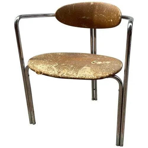 Mid-Century Bauhaus Chrome Chair, 1970s For Sale - Image 11 of 11