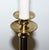 Vintage English Georgian Style Brass White Table Lamp For Sale - Image 3 of 7