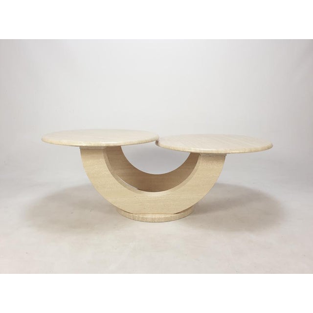 1980s Italian Travertine Coffee Table, 1980s For Sale - Image 5 of 18