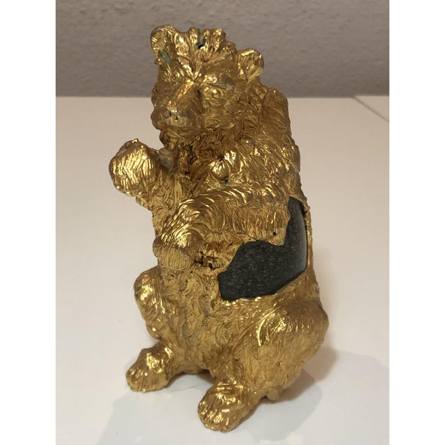 Gabriella Crespi, Bear Figure, 1974, Bronze and Murano Glass For Sale - Image 9 of 12