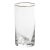 Negroni Hammered Highball Glass w/ Gold Rim, Set of 4 For Sale