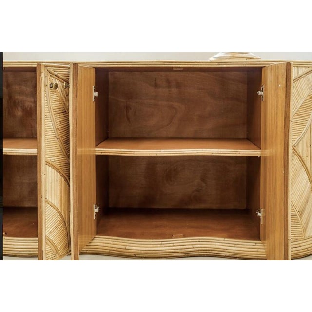 Large Curved Sideboard in Rattan, 1990s For Sale - Image 18 of 18