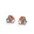Bochic “Capri” Multi Color Gem & Blue Topaz Earrings Set In 18K Gold & Silver, 2 pieces For Sale - Image 11 of 12