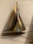 Brutalist 1970s Mid 20th Century Brutalist Brass Sailboat Wall Art Sculpture by Curtis Jere - Signed For Sale - Image 3 of 7