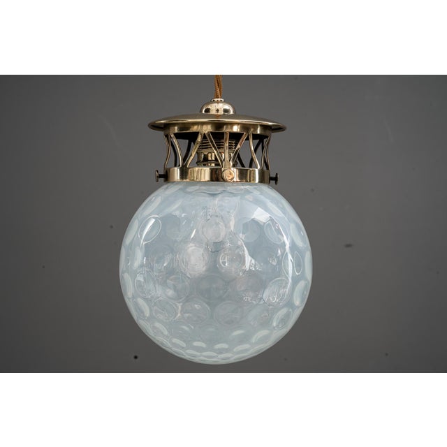 Pendants with Loetz Glass Shade attributed to Koloman Moser for Bakalowits & Söhne, 1908 For Sale - Image 14 of 18