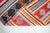 1960s Hand Woven Turkish Kilim Colorful Flat Weave Area Rug For Sale - Image 12 of 13