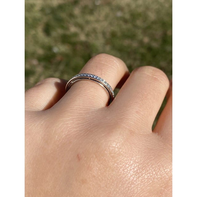 2000 - 2009 The Continuum Steller: Designer Signed Eternity Band with Natural Diamonds For Sale - Image 5 of 6