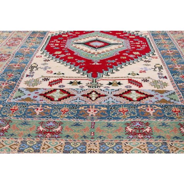 Late 20th Century Vintage Rabat Moroccan Rug, 04'11 X 06'07 For Sale - Image 5 of 10