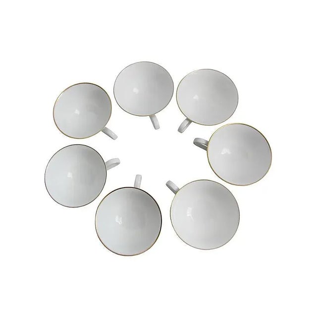1950s Germany, Heinrich Royal Selb Teacups - Set of 7 For Sale - Image 5 of 7