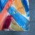 1980’s Original Abstract Expressionist Chevron Watercolor Painting For Sale - Image 4 of 5