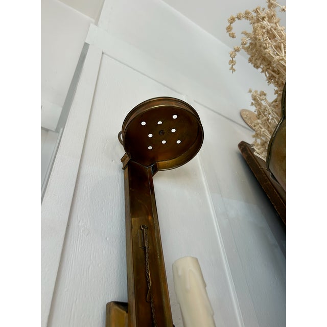 Vintage Brass Wall Sconces With New Wiring - a Pair For Sale - Image 11 of 11