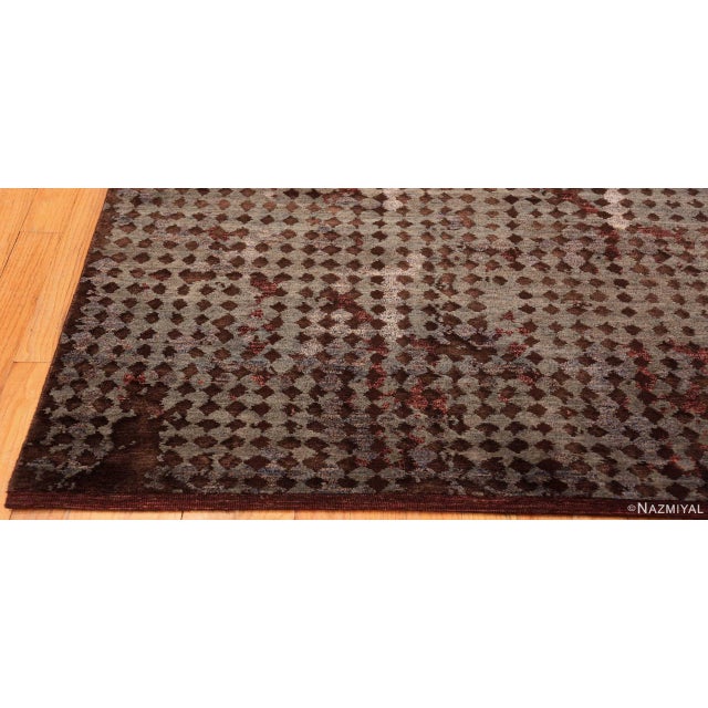 Modern Nazmiyal Collection Modern Transitional Area Rug For Sale - Image 3 of 5