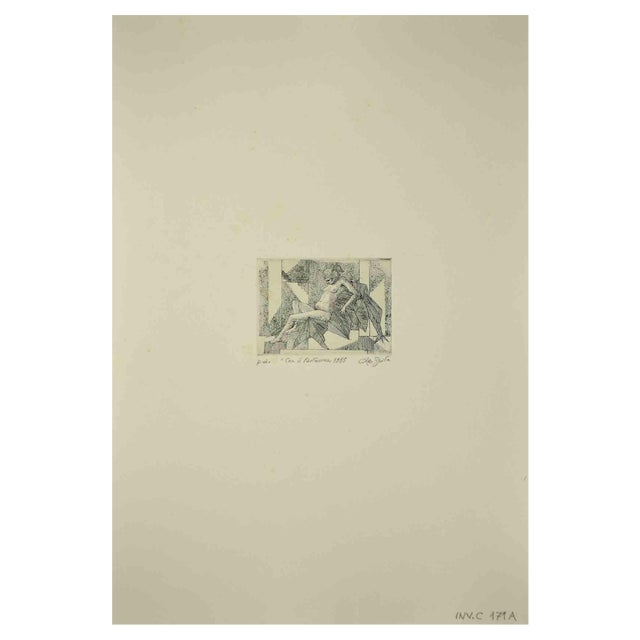 Leo Guida, Rest, Original Etching, 1989 For Sale