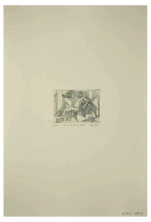 Leo Guida, Rest, Original Etching, 1989
