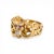 Antique Art Nouveau Gargoyle Ring 18k Gold - Ruby Eyes & Diamond Mouth, Size 7.5 For Sale - Image 4 of 8