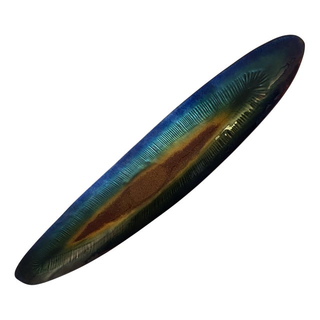 Large Enamelled Bowl by Franco Bastianelli for Laurana Pesaro, 1960s For Sale