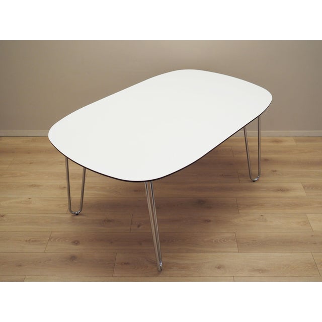 Vintage Italian White Table, 1990s For Sale - Image 6 of 18