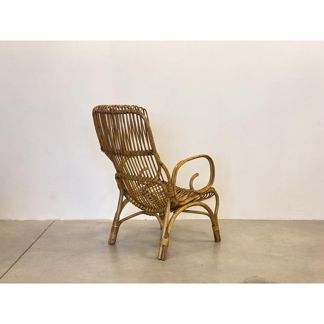 Set of Bamboo Armchairs, 1970s For Sale - Image 10 of 14